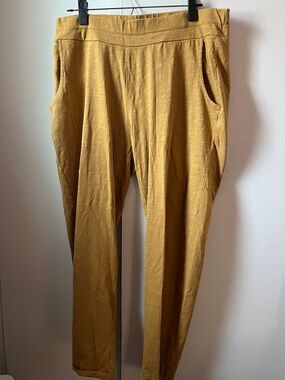 Known Supply mustard joggers lounge pants NWT